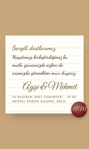 El Yazısı Mektup